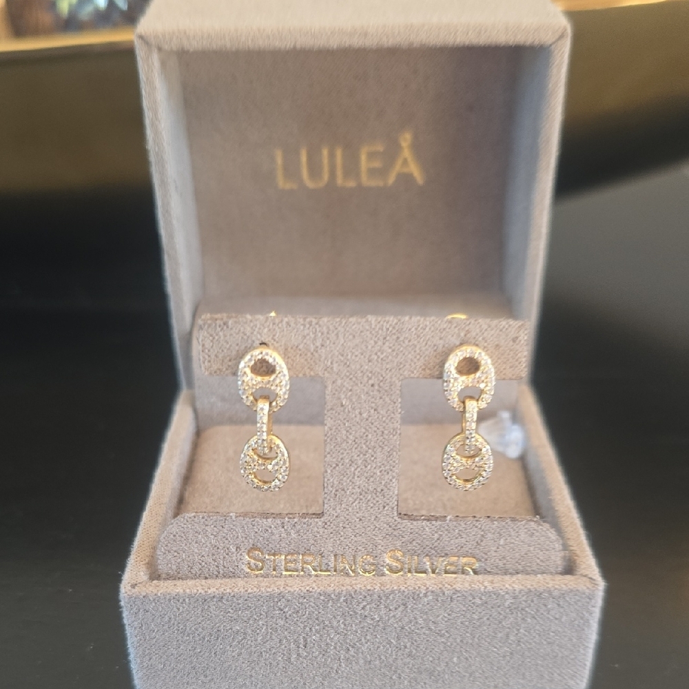 Gold Sterling Silver Earrings